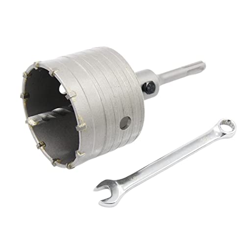 Betonbohrer 85mm mit SDS-Bit und 110mm Adapter, Hartmetall-Hohlbohrer für Ziegel, Beton, Zementsteinwände (85mm + 110mm Adapter) von Laiwei