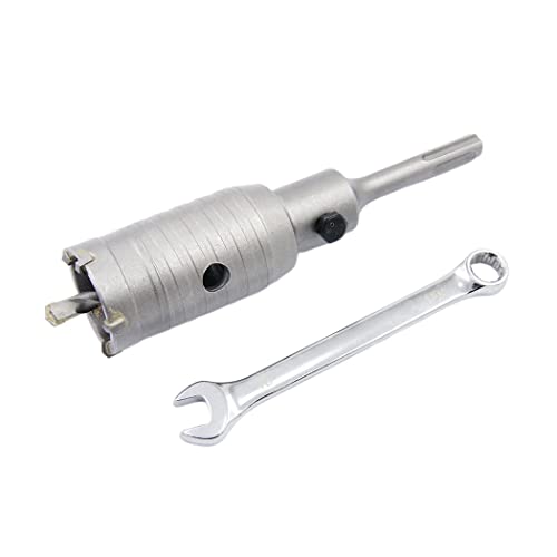 Betonbohrer 45mm mit SDS-Bit und 110mm Adapter, Hartmetall-Hohlbohrer für Ziegel, Beton, Zementsteinwände (45mm + 110mm Adapter) von Laiwei
