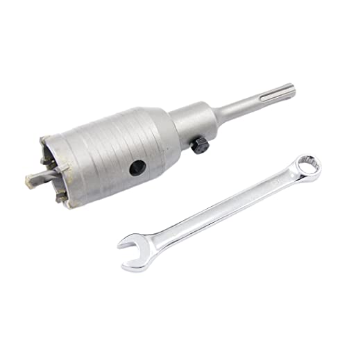 Betonbohrer 50mm mit SDS-Bit und 110mm Adapter, Hartmetall-Hohlbohrer für Ziegel, Beton, Zementsteinwände (50mm + 110mm Adapter) von Laiwei