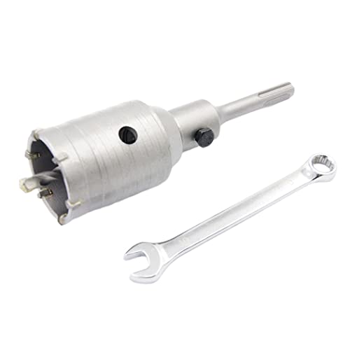 Betonbohrer 55mm mit SDS-Bit und 110mm Adapter, Hartmetall-Hohlbohrer für Ziegel, Beton, Zementsteinwände (55mm + 110mm Adapter) Betonbohrer 55mm mit SDS-Bit und 110mm Adapter, Hartmetall-Hohlbohrer für Ziegel, Beton, Zementsteinwände (55mm + 110mm Adapter) von Laiwei
