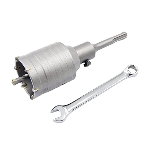Betonbohrer 60mm mit SDS-Bit und 110mm Adapter, Hartmetall-Hohlbohrer für Ziegel, Beton, Zementsteinwände (60mm + 110mm Adapter) von Laiwei