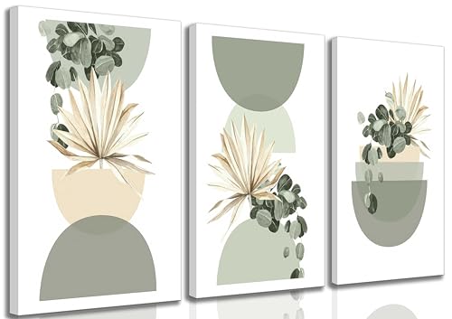 3 Stück neutrale abstrakte Boho-Leinwandkunst, Beige, Salbeigrün, Mitte des Jahrhunderts, moderne Pflanzen, Bohemien-Bilder, Wanddekoration, Poster, Drucke für Schlafzimmer, Wohnzimmer, Badezimmer, 3 Stück neutrale abstrakte Boho-Leinwandkunst, Beige, Salbeigrün, Mitte des Jahrhunderts, moderne Pflanzen, Bohemien-Bilder, Wanddekoration, Poster, Drucke für Schlafzimmer, Wohnzimmer, Badezimmer, von LAJDXSX