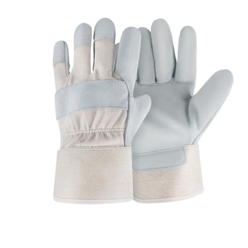 LAJHDCG Labor protection gloves Verbrühungshemmende, Verdickte Und Verlängerte, Hitzebeständige Schweißhandschuhe Aus Rindsleder Available for wholesale(A60 beige) von LAJHDCG