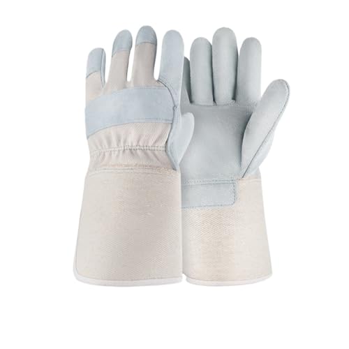 LAJHDCG Labor protection gloves Verbrühungshemmende, Verdickte Und Verlängerte, Hitzebeständige Schweißhandschuhe Aus Rindsleder Available for wholesale(A70 beige) von LAJHDCG