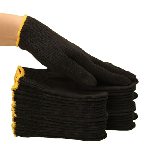 LAJHDCG Labor protection wear-resistant Arbeitsschutzhandschuhe, Arbeitshandschuhe Und Baustellenhandschuhe Labor protection gloves wear-resistan(Black,400k) von LAJHDCG