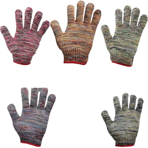 LAJHDCG Labor protection wear-resistant Arbeitsschutzhandschuhe, Arbeitshandschuhe Und Baustellenhandschuhe Labor protection gloves wear-resistan(Multi-colored,400k) von LAJHDCG
