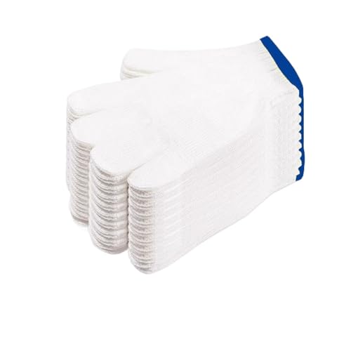 LAJHDCG Labor protection wear-resistant Arbeitsschutzhandschuhe, Arbeitshandschuhe Und Baustellenhandschuhe Labor protection gloves wear-resistan(White,800k) von LAJHDCG