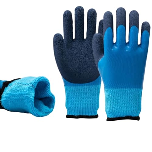 LAJHDCG Rubber tire foam gloves Verschleißfeste und frostsichere, kältebeständige und warme Arbeitsschutzhandschuhe steel bar construction site gloves von LAJHDCG