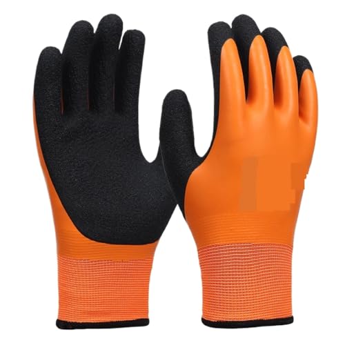 LAJHDCG Thickened work gloves F320 Arbeitslatexschaum Verschleißfester rutschfester wasserdichter Arbeitsschutz Labor protection gloves(F375) von LAJHDCG