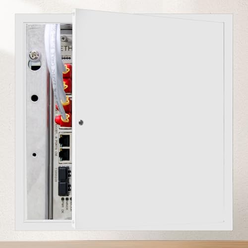 LAJIAOZ 24 x 24 Metall Zugangstürverkleidung für Trockenbauwände und Decken – 3000 Serie stabile Stahl-Zugangsplatte mit Schraubendreherriegel – weiße Pulverbeschichtung für Elektro- und von LAJIAOZ