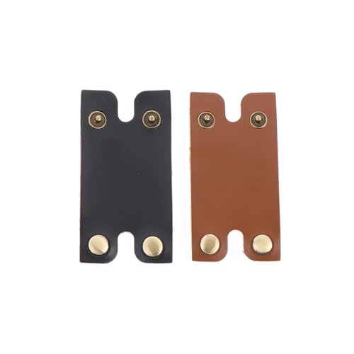 LAKYMIE 2 Stück Reiseetui Rasiermesser Schutzhülle Kunstleder Rasierkopf Schutzhülle Rasierhobelabdeckung Klingenschutz für Rasierhobel von LAKYMIE