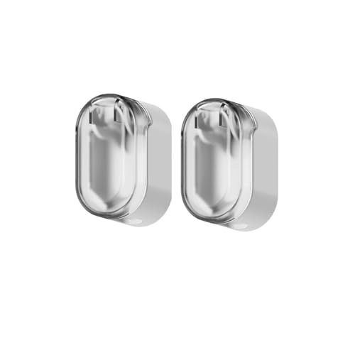 LAKYMIE 2 Stück Zahnbürstenhalter Aufsteckbürsten Halter Selbstklebender Elektrische Zahnbürstenhalter Wand Elektrische Zahnbürstenhalter Organizer mit staubdichter Abdeckung von LAKYMIE