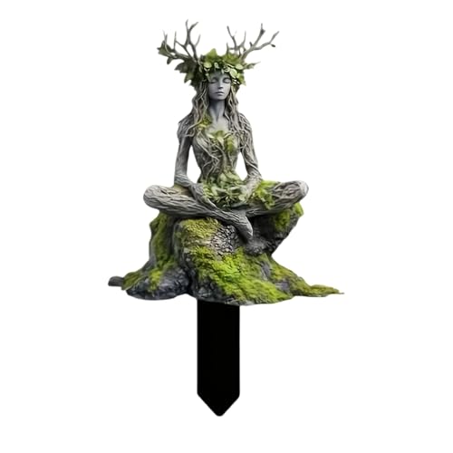 LALABTCD Gartenfiguren FüR DraußEn Wetterfest, Wetterfeste Elfen-Gartendeko, SchildkröTe Und Gartenzwerg Statue, Gartenstecker, 2D Harz Gartendeko Figuren, 2D Teich Deko Geschenk Garten Deko DraußEn von LALABTCD