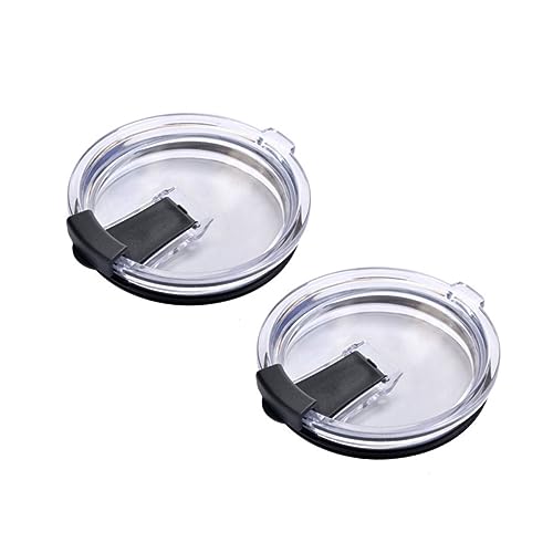 LALADEFIEE 2stücke Auslaufsichere Deckel Für Andere Tumbler Schwarz Verbesserte Dichtung Für Isolierung Für Unterwegs - Für -becher von LALADEFIEE