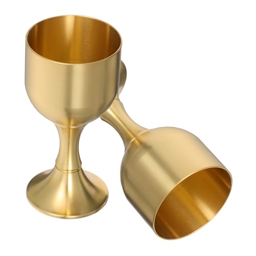 LALADEFIEE 2 Stück Messing Mittelalterlicher Renaissance Stil Dekorativer Trinkbecher für Hochzeit Kirchenrituale Kommunion und Festliche Anlässe Langlebig Glänzend Vielseitig Verwendbar LALADEFIEE 2 Stück Messing Mittelalterlicher Renaissance Stil Dekorativer Trinkbecher für Hochzeit Kirchenrituale Kommunion und Festliche Anlässe Langlebig Glänzend Vielseitig Verwendbar von LALADEFIEE