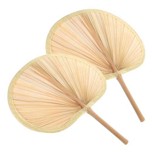 LALADEFIEE 2 Stück Teiliges Handgewebter aus Bananenblatt Traditioneller Vintage-fächer Leicht und Dekorativ als Wanddeko für Sommerpartys LALADEFIEE 2 Stück Teiliges Handgewebter aus Bananenblatt Traditioneller Vintage-fächer Leicht und Dekorativ als Wanddeko für Sommerpartys von LALADEFIEE