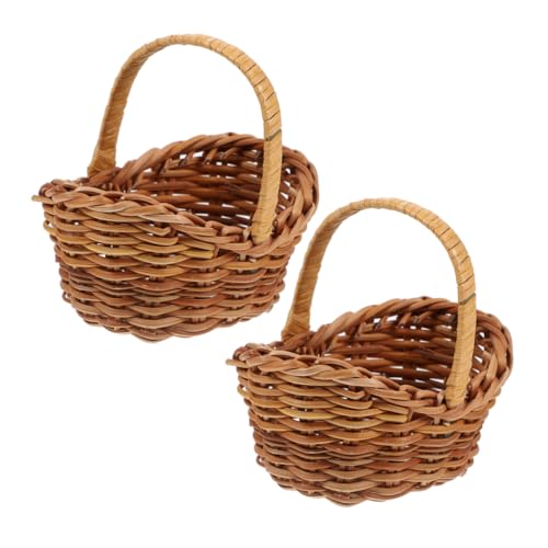 LALADEFIEE 2stücke Miniatur Geflochtene Körbe Handgefertigte Aufbewahrungskörbe Aus Rattan Für Dekoration Fotografie Puppenhaus Und Mikrolandschaften Vielseitige Nutzung Für Zuhause LALADEFIEE 2stücke Miniatur Geflochtene Körbe Handgefertigte Aufbewahrungskörbe Aus Rattan Für Dekoration Fotografie Puppenhaus Und Mikrolandschaften Vielseitige Nutzung Für Zuhause von LALADEFIEE