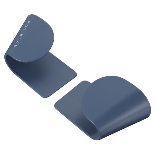 LALADEFIEE 3 Paare Selbstklebende Topfdeckelhalter aus Robustem Abs Platzsparender Küchen Organizer ohne Bohren Vielseitiger Wand Schrankbefestiger für Pfannen Deckelaufbewahrung von LALADEFIEE