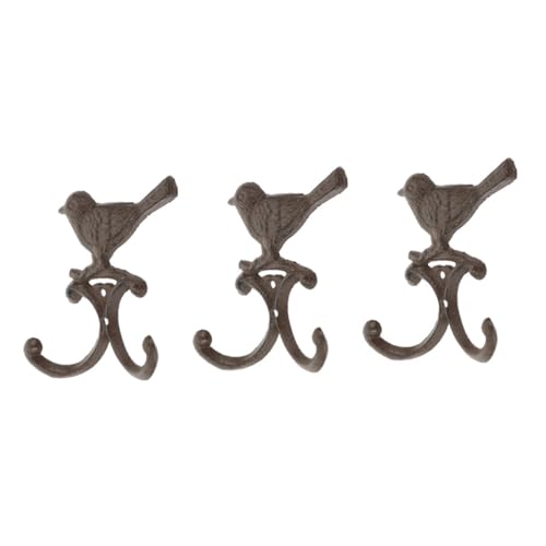LALADEFIEE 3 Stück Vintage Garderobenhaken aus Gusseisen mit Vogel design Wandmontierte Robuste Kleiderhaken für Jacken Taschen und Schlüssel Platzsparende Wandaufbewahrung LALADEFIEE 3 Stück Vintage Garderobenhaken aus Gusseisen mit Vogel design Wandmontierte Robuste Kleiderhaken für Jacken Taschen und Schlüssel Platzsparende Wandaufbewahrung von LALADEFIEE