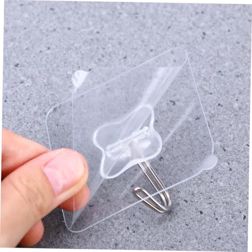 LALADEFIEE 5 Stück Transparente PVC Saugnapf Haken Stark Haftend ohne Bohren Vielseitig für Küche Bad Glas Fliesen Wiederverwendbar Robust und Leicht für Glatte Oberflächen und Reisen LALADEFIEE 5 Stück Transparente PVC Saugnapf Haken Stark Haftend ohne Bohren Vielseitig für Küche Bad Glas Fliesen Wiederverwendbar Robust und Leicht für Glatte Oberflächen und Reisen von LALADEFIEE