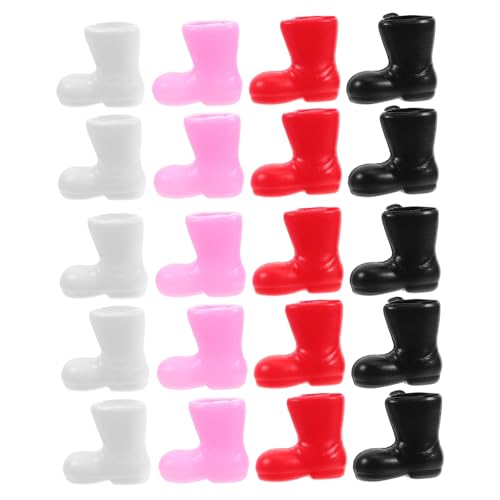 LALADEFIEE Miniatur-schuhverzierungen Weihnachtsmannstiefel 50er-Pack Mini-puppenschuhe Für Weihnachtsdekorationen LALADEFIEE Miniatur-schuhverzierungen Weihnachtsmannstiefel 50er-Pack Mini-puppenschuhe Für Weihnachtsdekorationen von LALADEFIEE