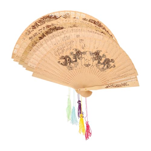 LALADEFIEE 6 Stück Teiliges Duftende Holzfächer Chinesischer Vintage Stil Faltbare Handfächer Für Hochzeit Party Dekoration Und Geschenk LALADEFIEE 6 Stück Teiliges Duftende Holzfächer Chinesischer Vintage Stil Faltbare Handfächer Für Hochzeit Party Dekoration Und Geschenk von LALADEFIEE