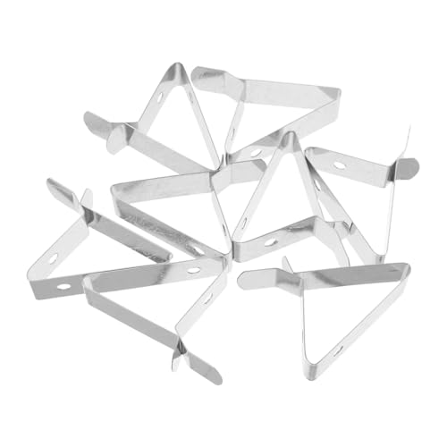 LALADEFIEE 8 Stück Food Thermometer Clip Grillthermometerhalter Thermometer-Sondenhalter-Clip Grillwerkzeuge Rostfreier Stahl Silber von LALADEFIEE
