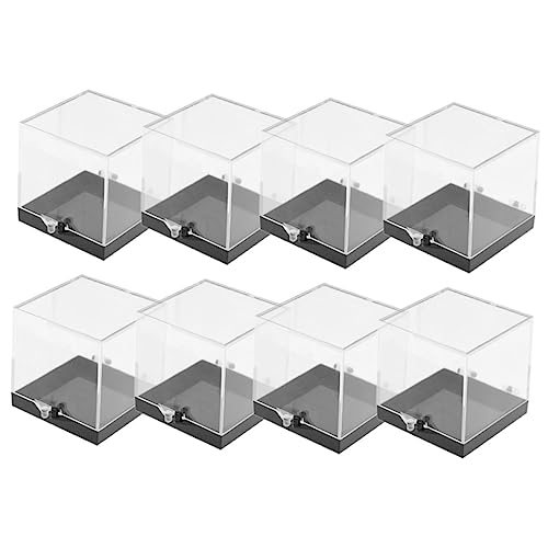 LALADEFIEE 8stücke Quadratboxen Für Mineralien Transparente Aufbewahrungsboxen Für Und Sammlerstücke Leicht Und Platzsparend Für Zuhause Geschäft von LALADEFIEE