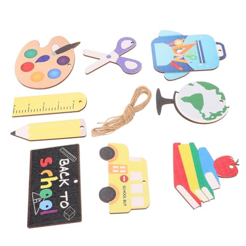 LALADEFIEE 9 Stück Teiliges Back To School Banner Farbenfrohe Schulanfang Deko mit Klarer Druckqualität Wiederverwendbare Klassenzimmer Wand und Türdekoration Party Girlande für Schulanfang LALADEFIEE 9 Stück Teiliges Back To School Banner Farbenfrohe Schulanfang Deko mit Klarer Druckqualität Wiederverwendbare Klassenzimmer Wand und Türdekoration Party Girlande für Schulanfang von LALADEFIEE