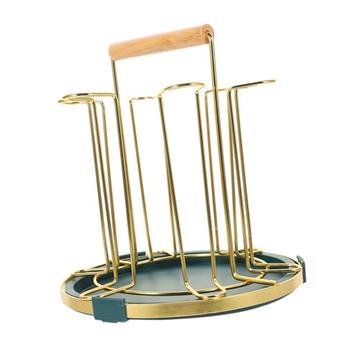 LALADEFIEE Becherhalter Küche Holzgriff Cup Drying Tree Tassenhalter Hängend Robust Moderner Mug Bracket für Glasbecher Organizer Raum von LALADEFIEE