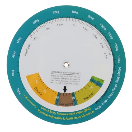 LALADEFIEE Bmi Körpergewichtsskala Wanddiagramm Bmi Index Messwerkzeug Schnelles Ablesen Adipositas Hilfsmittel für Erwachsene Gesundheitsübersicht von LALADEFIEE