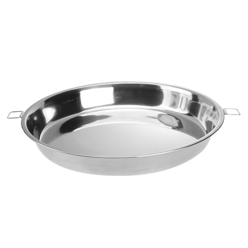 LALADEFIEE Edelstahl Dampfplatte mit Doppelgriffen Hitzebeständig Multifunktional für Küche und Picknick Geeignet für Dämpfen von Gemüse Kuchen und Kalten Gerichten Langlebig und Kompakt von LALADEFIEE