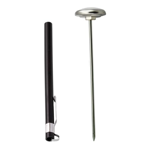 LALADEFIEE Edelstahl Lebensmittelthermometer Mini Präzises Milchaufschäumer-thermometer Schnelles Ablesen Batteriefrei für Kaffee Suppe Joghurt Vielseitiges Küchengerät für Haushalt und von LALADEFIEE