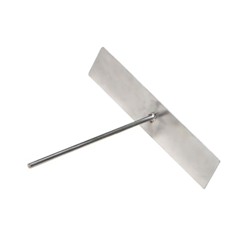LALADEFIEE Edelstahl Pancake Rake Crepe Spreader Großer Teigverteiler für Pfannen Leicht Poliert Robust Zuverlässiges Küchenutensil zum Einfachen Crepes und Omelett Zubereiten von LALADEFIEE