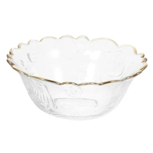 LALADEFIEE Elegante Große Glasschale mit Goldrand für Salat Dessert und Snacks Vielseitige Servierschale für Obst und Gesunde Ernährung Bruchsicher und Leicht zu Reinigen für Zuhause und LALADEFIEE Elegante Große Glasschale mit Goldrand für Salat Dessert und Snacks Vielseitige Servierschale für Obst und Gesunde Ernährung Bruchsicher und Leicht zu Reinigen für Zuhause und von LALADEFIEE