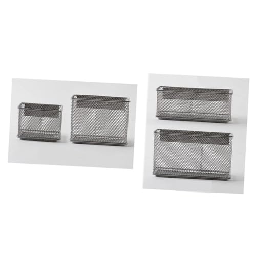 LALADEFIEE Extra Großes Kühlschrank Magnet Regal aus Hohl Metallnetz mit Starken Magneten Multifunktionale Aufbewahrungsbox für Küche Büro und Haushalt Silberfarbenes Stauraumkorb für LALADEFIEE Extra Großes Kühlschrank Magnet Regal aus Hohl Metallnetz mit Starken Magneten Multifunktionale Aufbewahrungsbox für Küche Büro und Haushalt Silberfarbenes Stauraumkorb für von LALADEFIEE