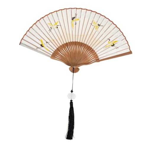 LALADEFIEE Faltbarer Seidenfächer Chinesischer Handfächer Leicht Tragbar Stilvolles Design Für Damen Reise Und Dekoration Zuhause LALADEFIEE Faltbarer Seidenfächer Chinesischer Handfächer Leicht Tragbar Stilvolles Design Für Damen Reise Und Dekoration Zuhause von LALADEFIEE