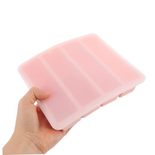 LALADEFIEE Flexible Eiswürfelform mit Deckel Kleine Flexible Eiswürfelschale Lebensmittelecht Leicht zu Reinigen Antihaftbeschichtet für Cocktails Kaffee Gefrierschrank Geeignet Hitze von LALADEFIEE