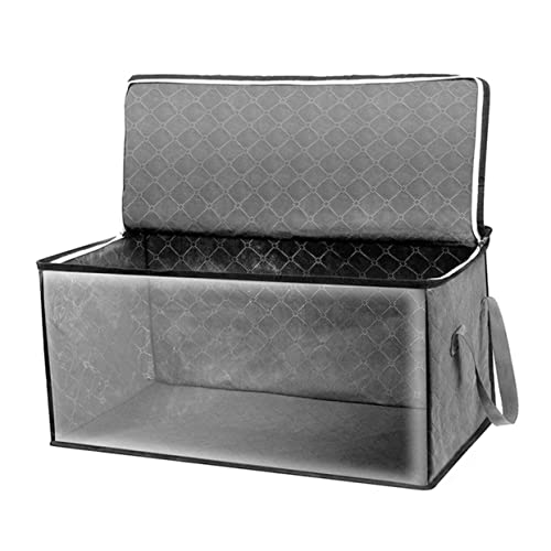 LALADEFIEE Große Faltbare Aufbewahrungsbox Für Kleidung Und Decken Robuste Organizer-box Aus Vliesstoff Zur Effektiven Lagerung Im Schlafzimmer Oder Wohnheim Staubdicht Und Vielseitig LALADEFIEE Große Faltbare Aufbewahrungsbox Für Kleidung Und Decken Robuste Organizer-box Aus Vliesstoff Zur Effektiven Lagerung Im Schlafzimmer Oder Wohnheim Staubdicht Und Vielseitig von LALADEFIEE