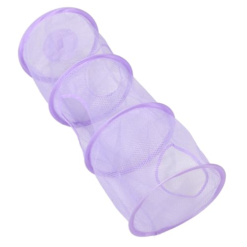 LALADEFIEE Hängender Mesh Organizer mit Fächern Faltbarer für Kinderzimmer Platzsparend Vielseitig für Kleidung Schuhe Kuscheltiere Rosa von LALADEFIEE