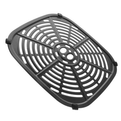 LALADEFIEE Heißluftfritteuse Grillplatte Ersatzpfanne Antihaftbeschichtet Zubehör Für Air Fryer Ideal Zum Frittieren Braten Und Grillen Von Fisch Gemü Und Mehr von LALADEFIEE