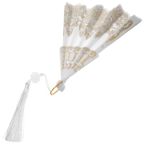 LALADEFIEE Heißpräge-quastenfächer Handlicher Akkordeon-fan Handventilator Mini-handfächer Faltbarer Handlüfter Handgebläse Hochzeit Seide Handfächer Falten Tragbarer Lüfter Weiß Pp LALADEFIEE Heißpräge-quastenfächer Handlicher Akkordeon-fan Handventilator Mini-handfächer Faltbarer Handlüfter Handgebläse Hochzeit Seide Handfächer Falten Tragbarer Lüfter Weiß Pp von LALADEFIEE