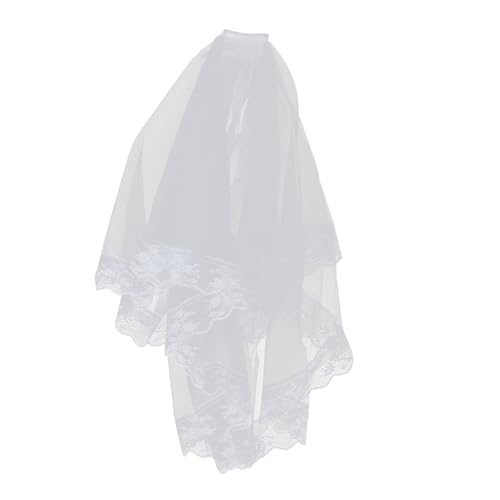 LALADEFIEE Hochzeitsschleier Braut Spitzenschleier Brautdekorationen Kurzer Schleier Cosplay Bachelorette Kirchenschleier Hochzeitsdekor Zeremonie Brautschleier Brauthaarschleier Spitze LALADEFIEE Hochzeitsschleier Braut Spitzenschleier Brautdekorationen Kurzer Schleier Cosplay Bachelorette Kirchenschleier Hochzeitsdekor Zeremonie Brautschleier Brauthaarschleier Spitze von LALADEFIEE