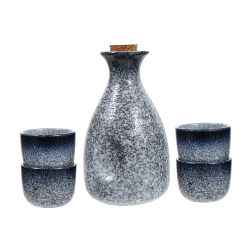 LALADEFIEE Japanisches Sake Keramik Becher Vintage Stil Haushalts sakegeschirr für Restaurants Zuhause von LALADEFIEE