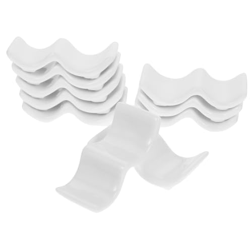 LALADEFIEE Keramik-essstäbchenablage Löffel Und Gabelhalter 10 Stück Zum Abhalten Von Essstäbchen Löffeln Gabeln Für Küche Und Restaurant LALADEFIEE Keramik-essstäbchenablage Löffel Und Gabelhalter 10 Stück Zum Abhalten Von Essstäbchen Löffeln Gabeln Für Küche Und Restaurant von LALADEFIEE