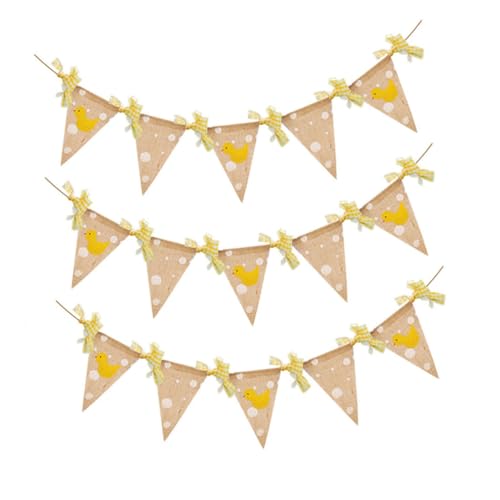 LALADEFIEE Kindergarten Party Wimpelkette aus Leinen mit Enten Motiv Langlebiges Geburtstagsbanner Dekorative Girlande für Kindergeburtstage Wiederverwendbar Natürliche Bastqualität LALADEFIEE Kindergarten Party Wimpelkette aus Leinen mit Enten Motiv Langlebiges Geburtstagsbanner Dekorative Girlande für Kindergeburtstage Wiederverwendbar Natürliche Bastqualität von LALADEFIEE