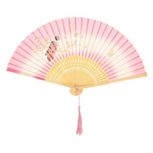 LALADEFIEE Klassischer Fächer mit Quaste Chinesischer Vintage Handfächer für Tanz Dekoration und Sommerkühlung Leicht Tragbar Stilvolles Design aus Hochwertigem Holz LALADEFIEE Klassischer Fächer mit Quaste Chinesischer Vintage Handfächer für Tanz Dekoration und Sommerkühlung Leicht Tragbar Stilvolles Design aus Hochwertigem Holz von LALADEFIEE