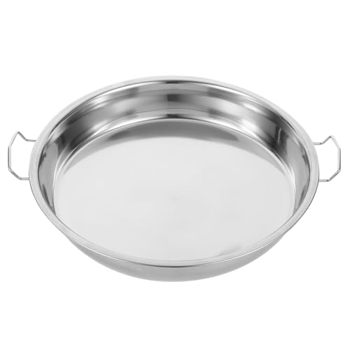 LALADEFIEE Dampftablett Für Kalte Nudeln Edelstahlplatte Mit Griff Serviertablett Für Küche Und Zuhause von LALADEFIEE