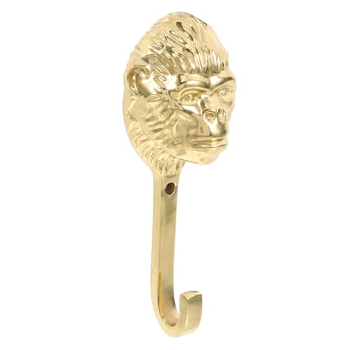 LALADEFIEE Messing Gorillakopf Wandhaken Handpoliert Robust mit Schrauben Für Schlüssel Garderobe Badezimmer Vintage Stil Kreativer Deko haken für Zuhause Schlafzimmer Flur LALADEFIEE Messing Gorillakopf Wandhaken Handpoliert Robust mit Schrauben Für Schlüssel Garderobe Badezimmer Vintage Stil Kreativer Deko haken für Zuhause Schlafzimmer Flur von LALADEFIEE