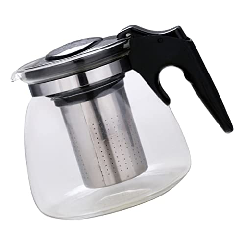 LALADEFIEE Mit Edelstahlfilter Hitzebeständiger Glas Wasserkrug Ergonomischer Griff Auslaufsicher für Losen Tee und Fruchtgetränke LALADEFIEE Mit Edelstahlfilter Hitzebeständiger Glas Wasserkrug Ergonomischer Griff Auslaufsicher für Losen Tee und Fruchtgetränke von LALADEFIEE